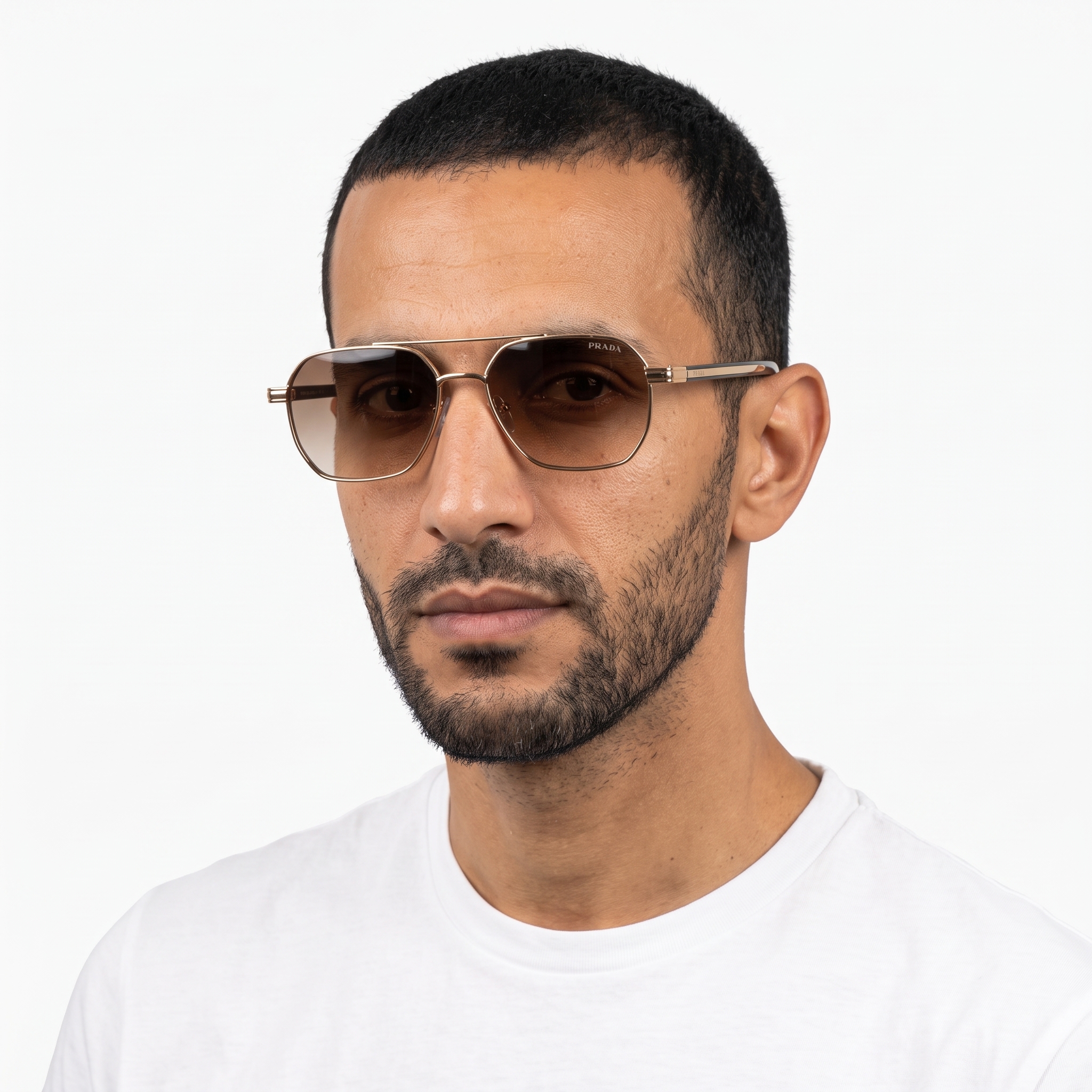 prada gold - نظارات شمسية - موديل
