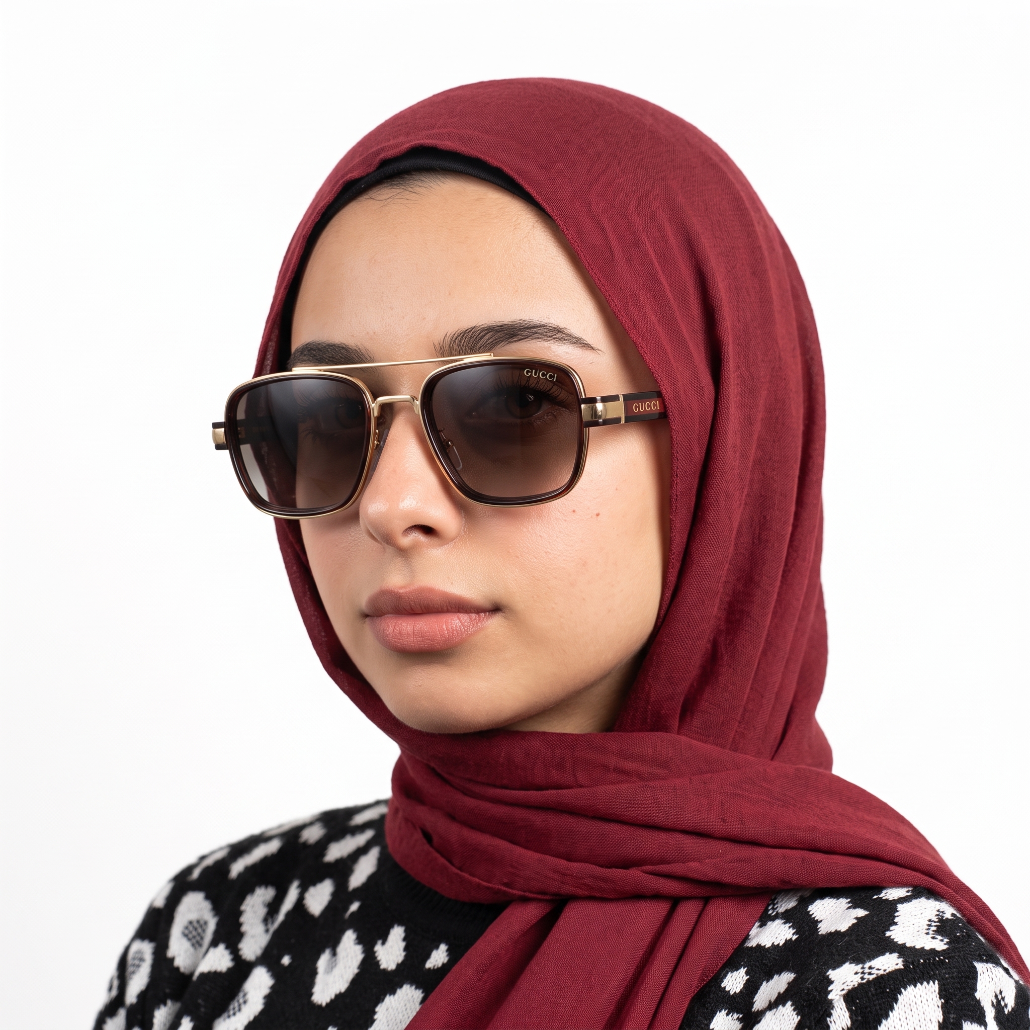 جوتشي حريمي بني - نظارات شمسية - موديل